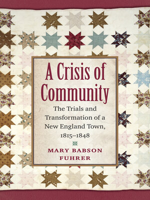cover image of A Crisis of Community